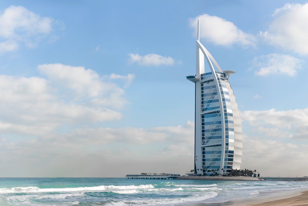 Dubai skyline at dusk — the United Arab Emirates enforces zero-tolerance drug laws
